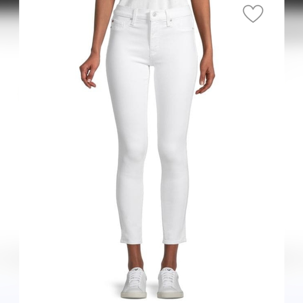 NWT Hudson Midrise Ankle Super Skinny Natalie white denim jeans! - Picture 1 of 12